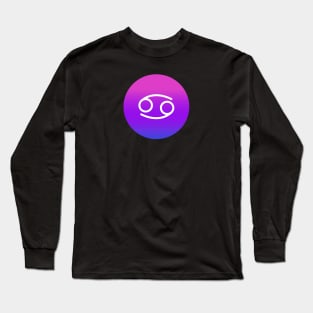 Gradient Zodiac Cancer Long Sleeve T-Shirt